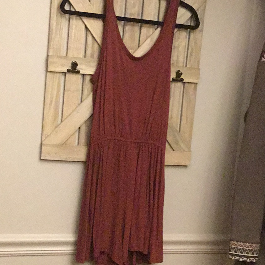 H & M Basic Romper Rust Color Small